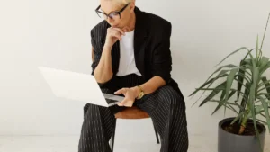 Pinstripe Knitwear for Women—Jackets, Skirts & Sets