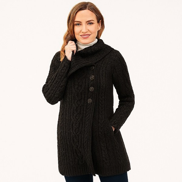 OEM Women Long Sweater Coat Factory